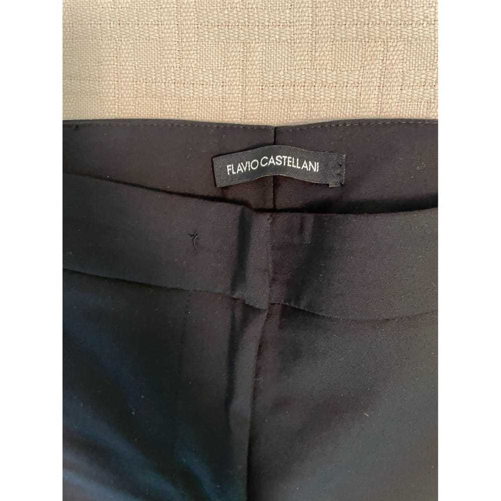 Flavio Castellani Leather straight pants - image 4