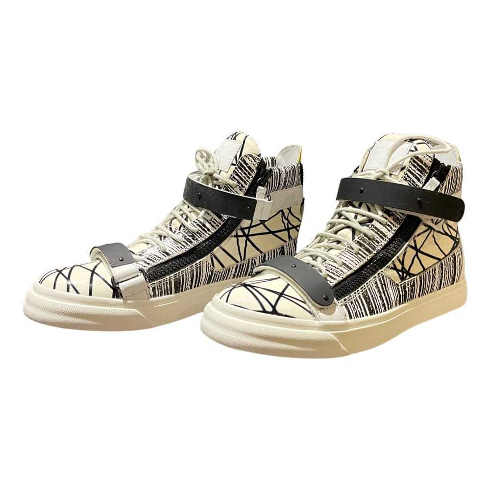 Giuseppe Zanotti Coby leather high trainers - image 1