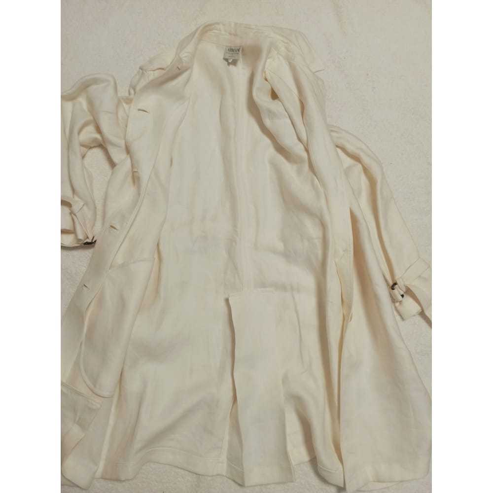 Armani Collezioni Linen trench coat - image 3