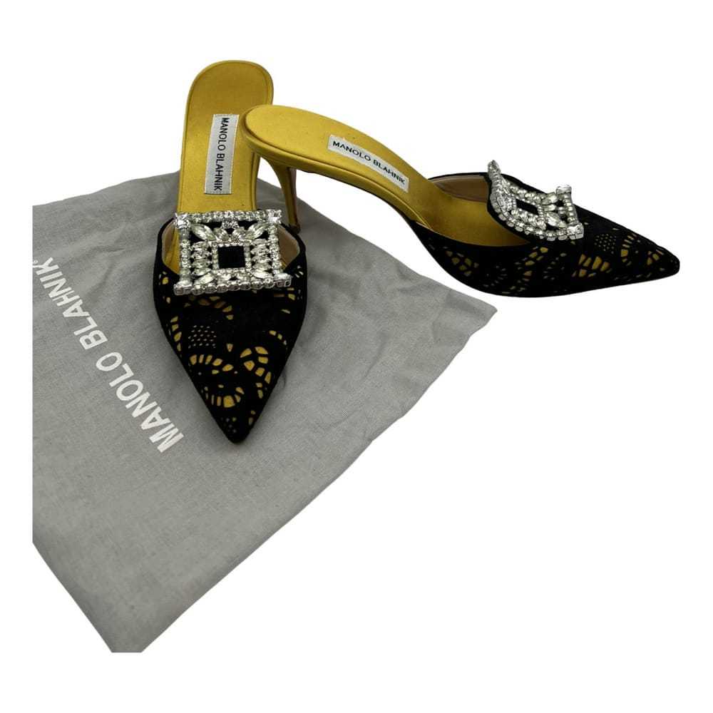 Manolo Blahnik Maysale cloth sandals