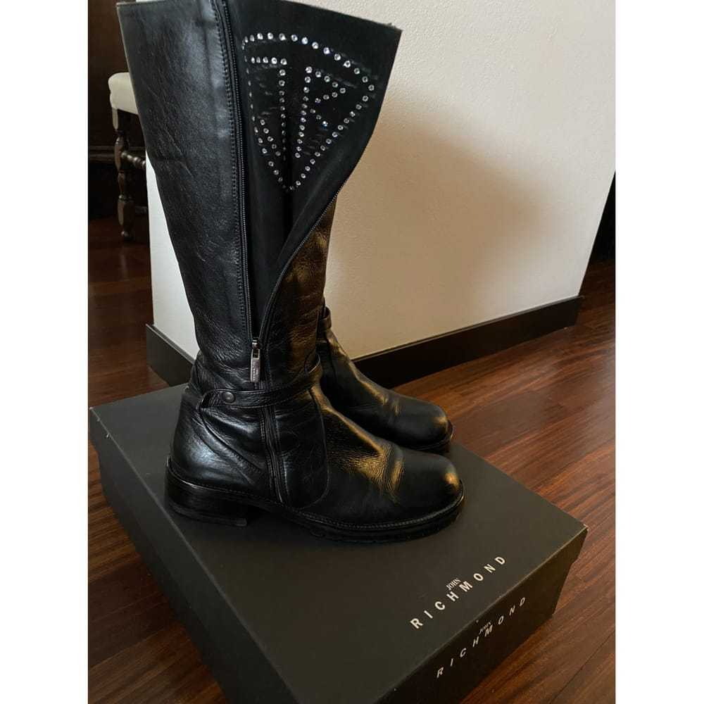 John Richmond Leather biker boots - image 3