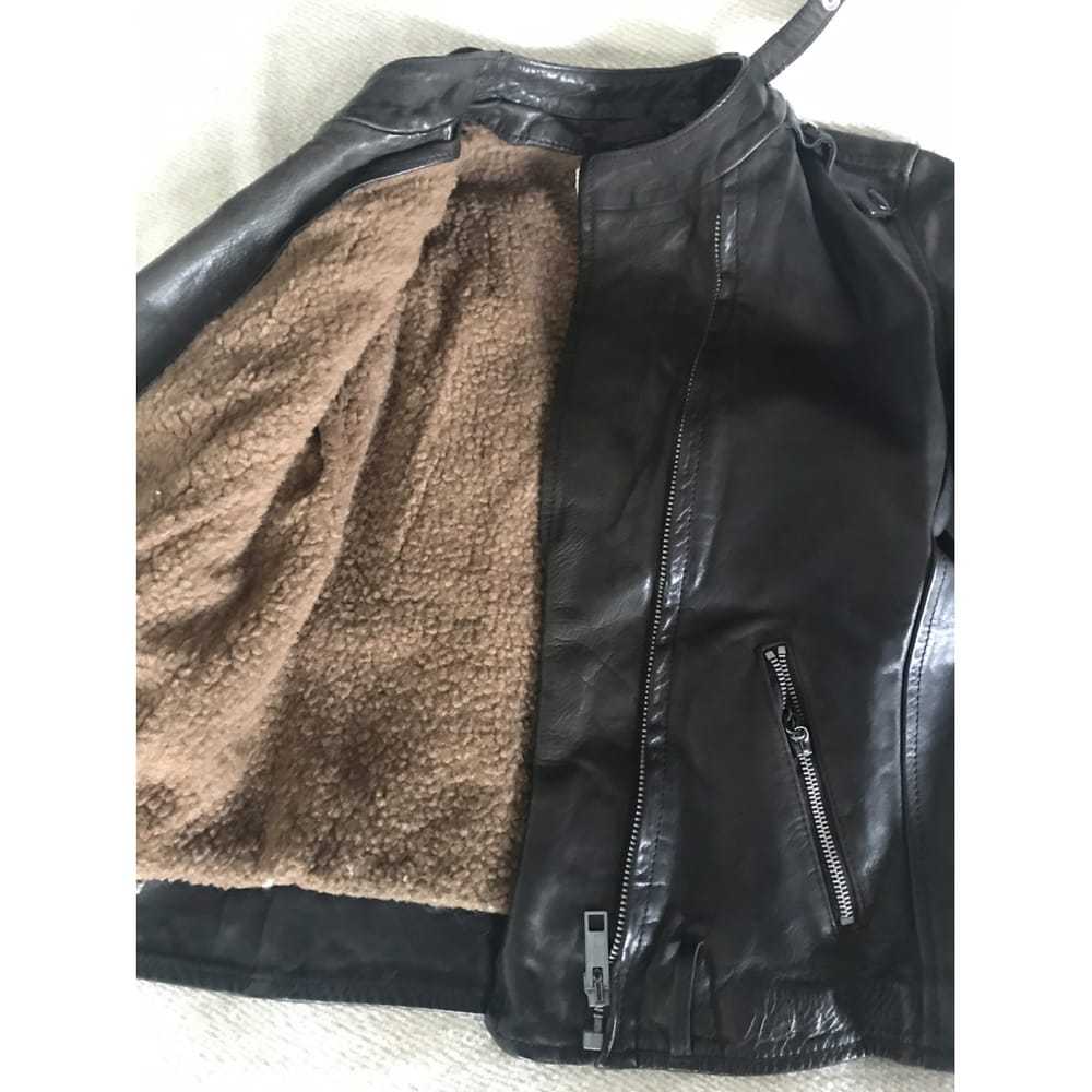 Golden Goose Leather biker jacket - image 3