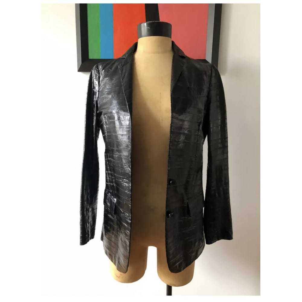 Helmut Lang Eel biker jacket - image 4