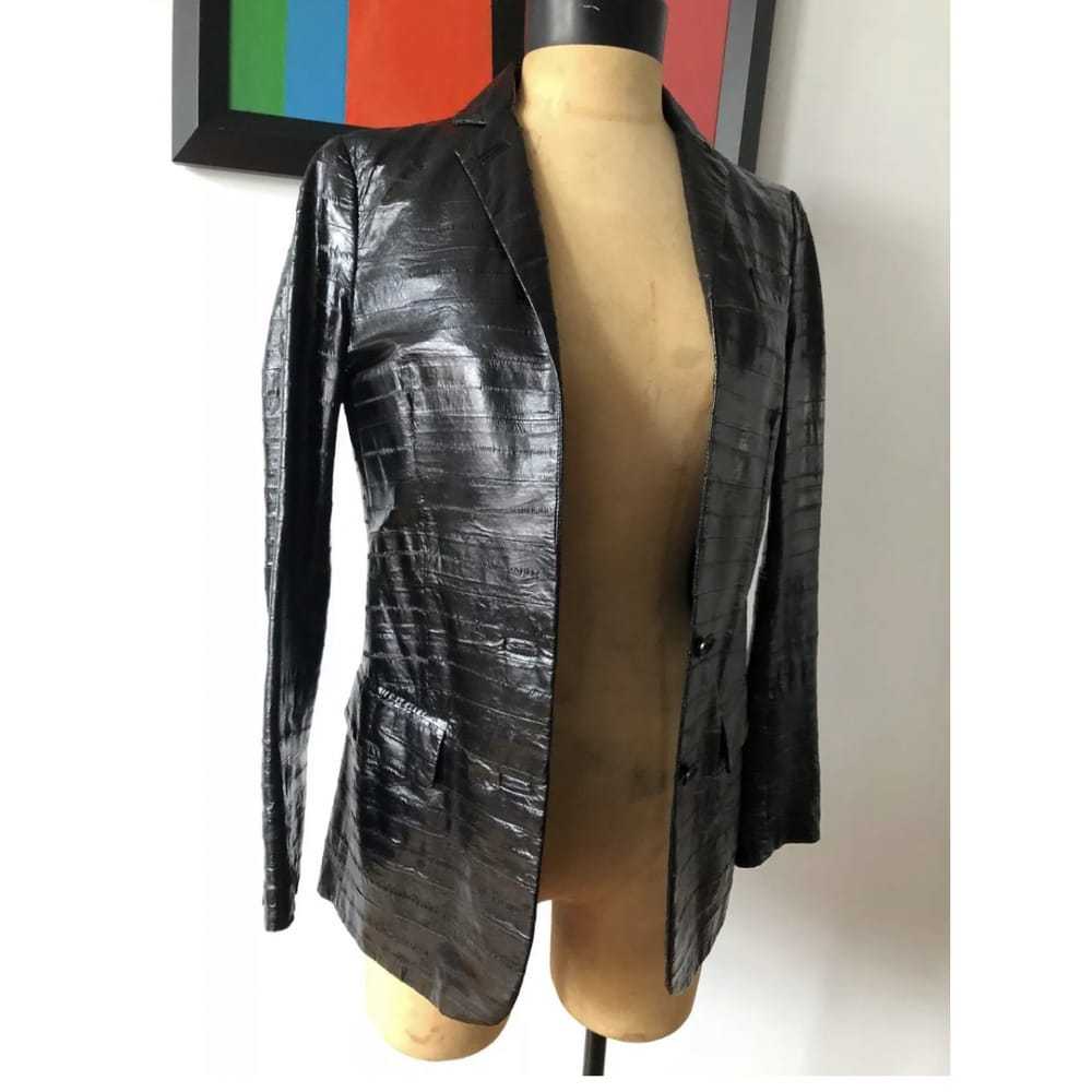 Helmut Lang Eel biker jacket - image 5