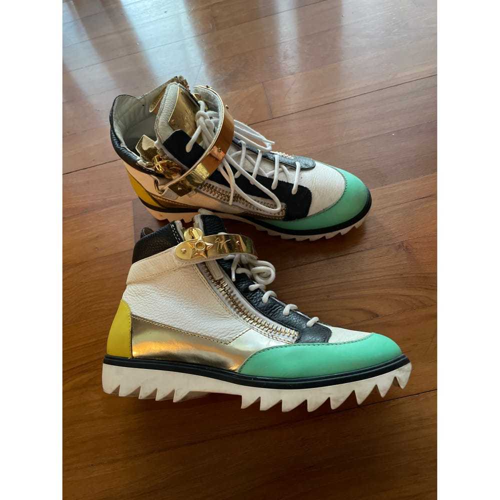 Giuseppe Zanotti Coby leather trainers - image 4