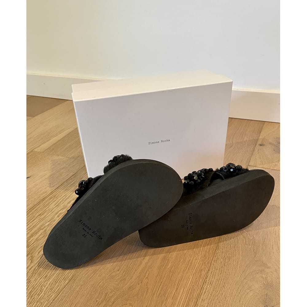 Simone Rocha Pony-style calfskin sandals - image 3