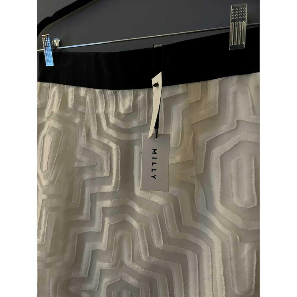 Milly Silk mid-length skirt - image 4