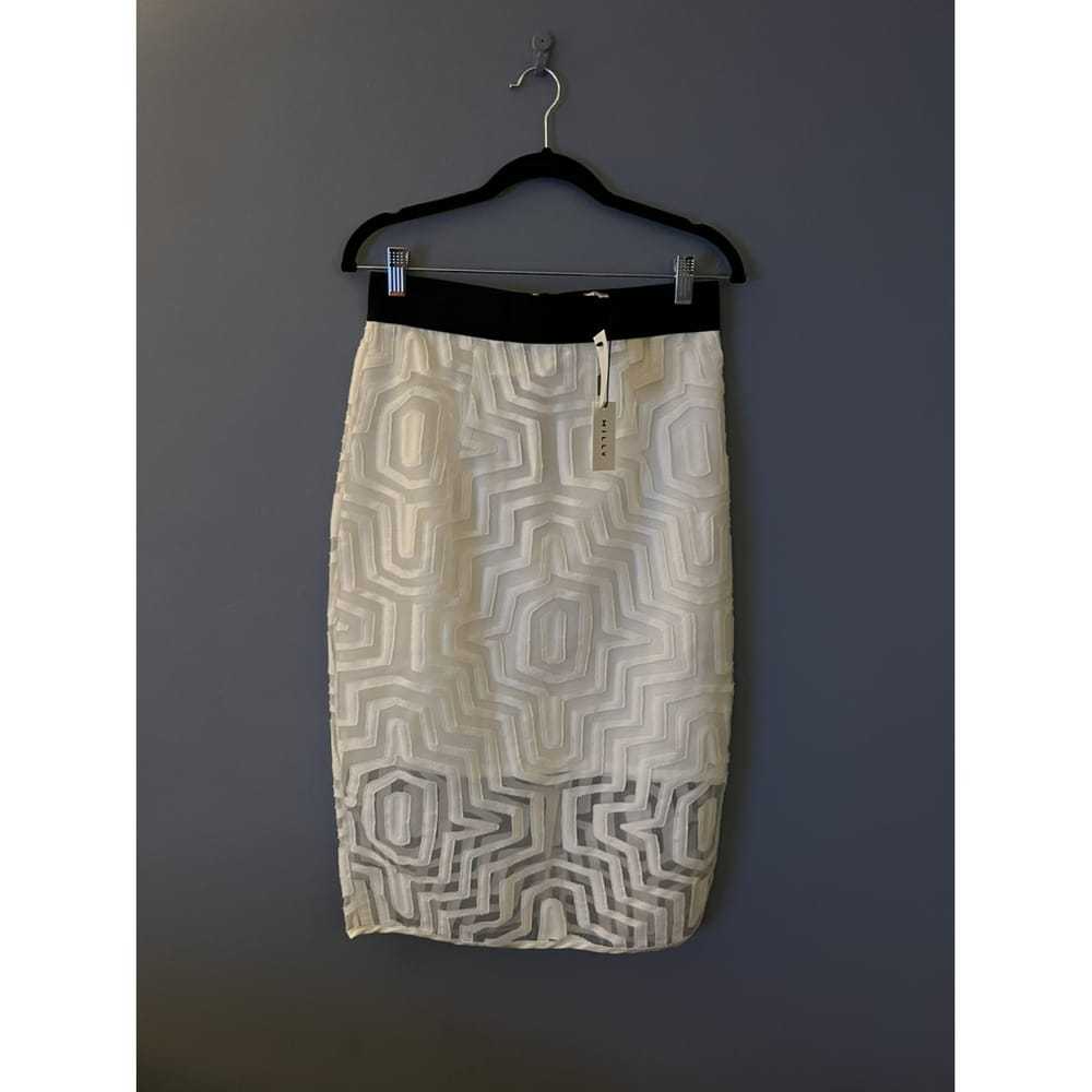 Milly Silk mid-length skirt - image 6