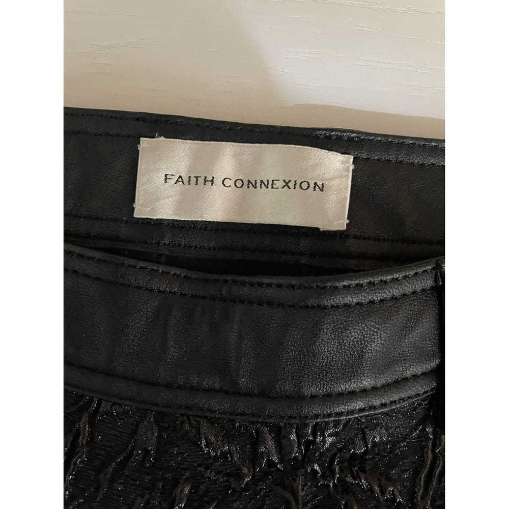 Faith Connexion Leather slim pants - image 3