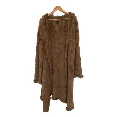 Adrienne Landau Rabbit coat - image 1