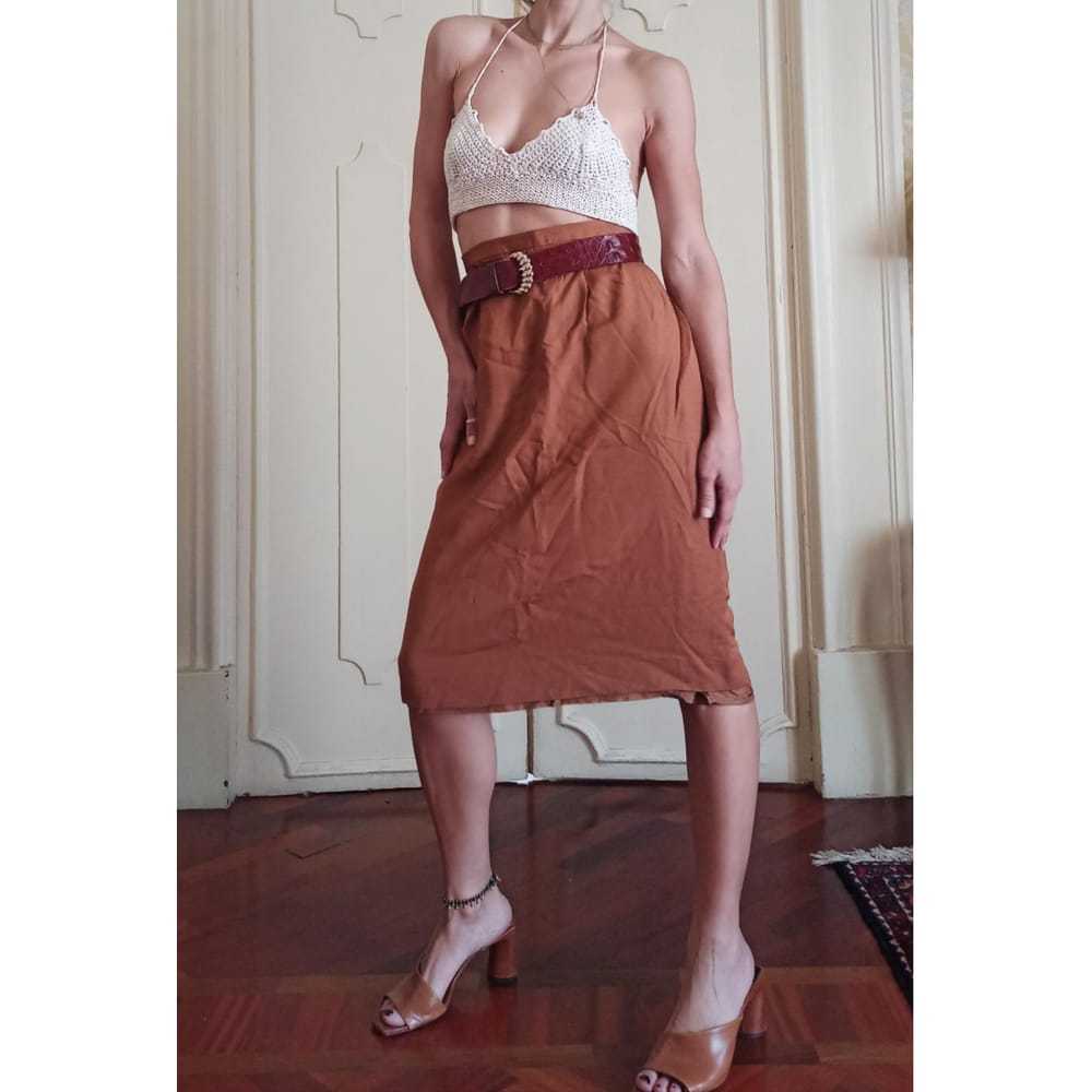 Gianfranco Ferré Silk mid-length skirt - image 6