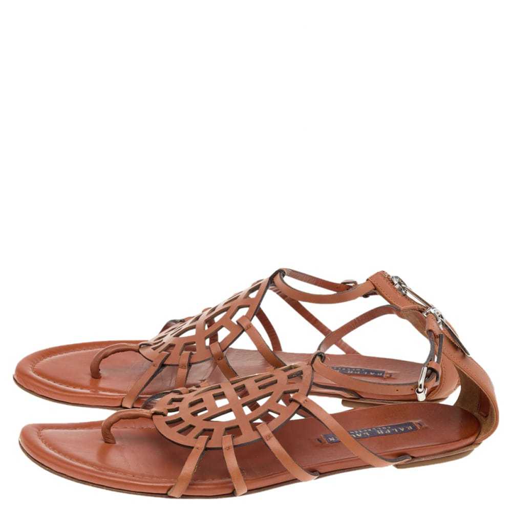 Ralph Lauren Collection Leather sandal - image 3