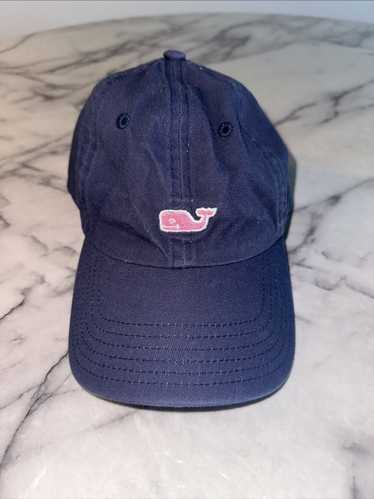 Vineyard Vines Men O/S Baseball Cap Hat Classic Whale Logo Red Blue  Adjustable