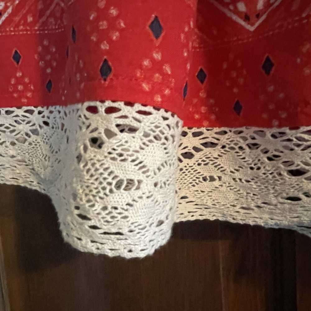 Other True Craft Skirt Red Bandana Print Swing Co… - image 3