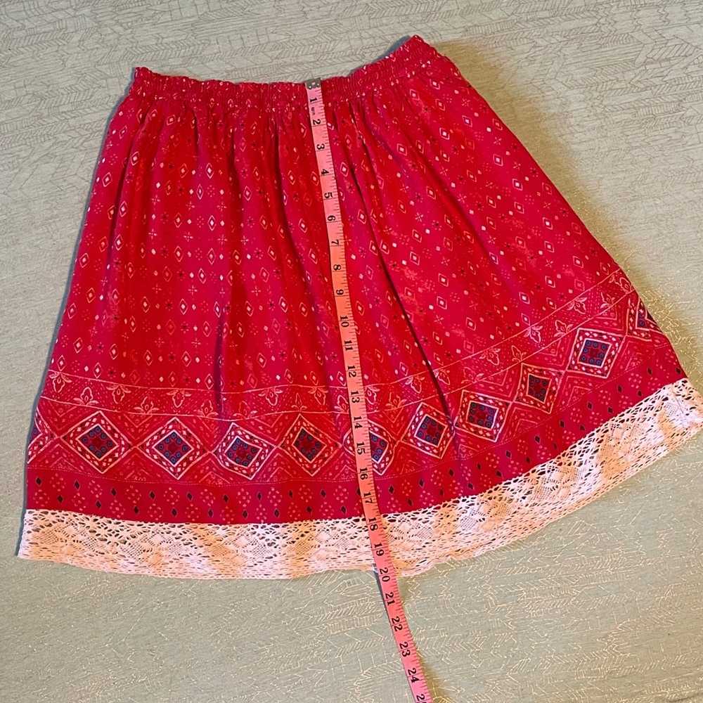 Other True Craft Skirt Red Bandana Print Swing Co… - image 7