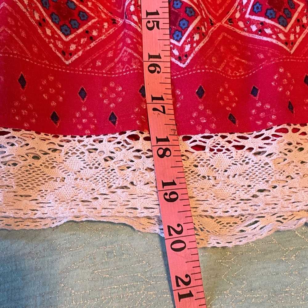 Other True Craft Skirt Red Bandana Print Swing Co… - image 8