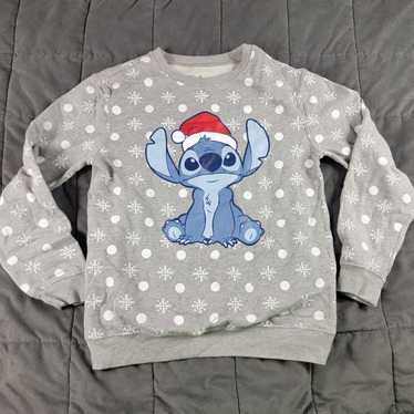 Disney Stitch Christmas Light Embroidered Sweatshirt Inspired Crewneck  Sweatshirt Christmas Xmas