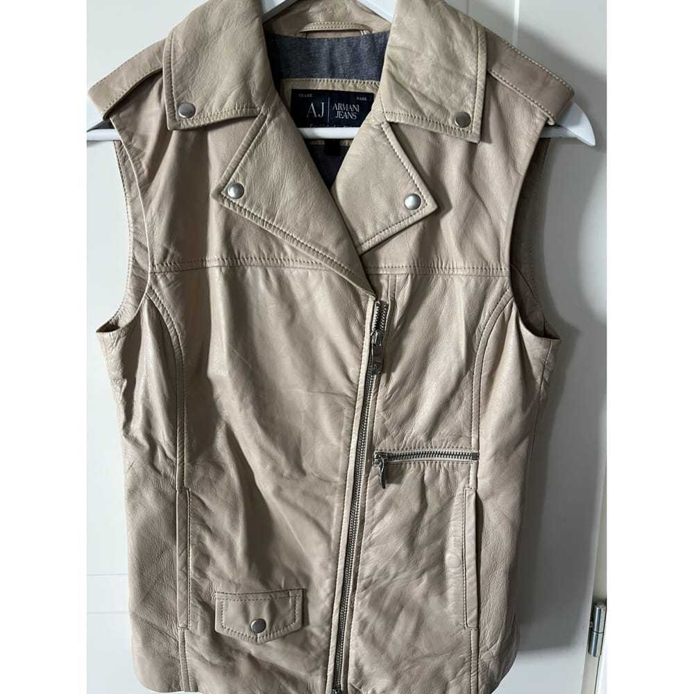 Armani Jeans Leather short vest - image 10