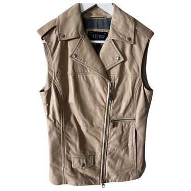 Armani Jeans Leather short vest - image 1