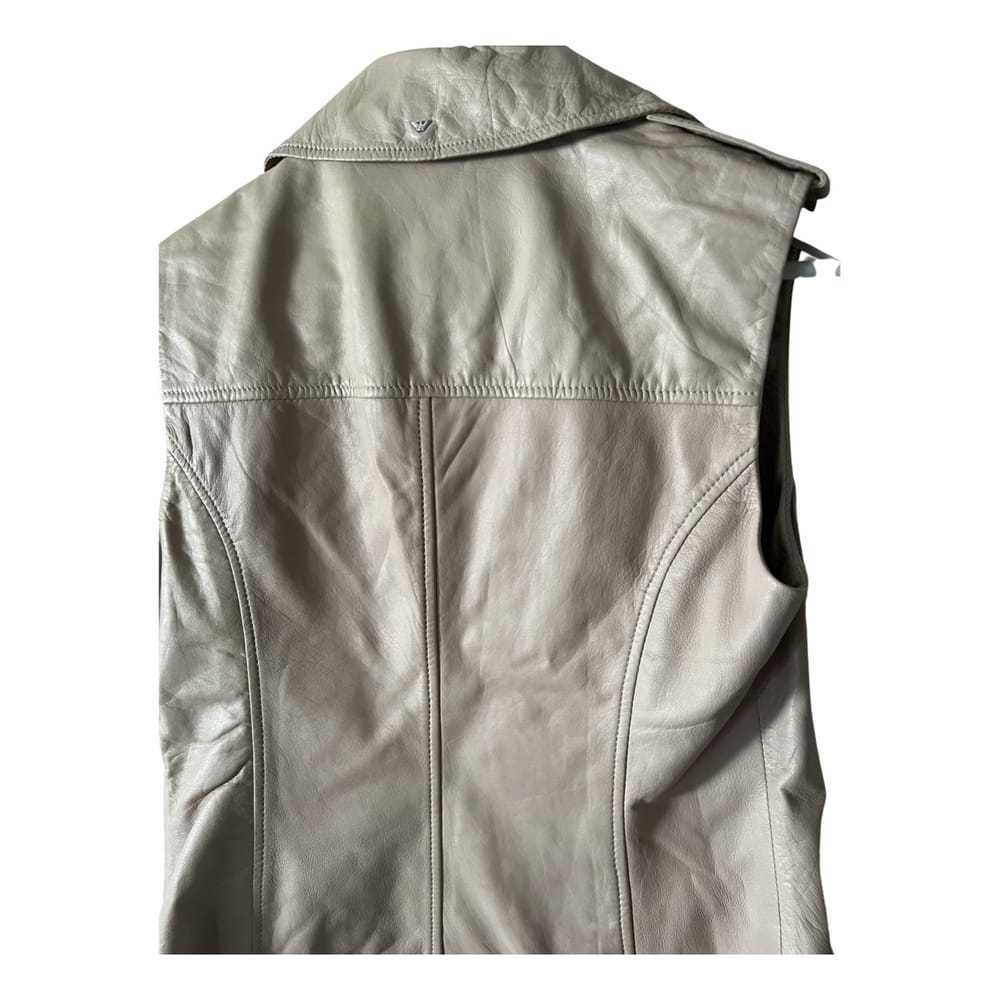 Armani Jeans Leather short vest - image 2