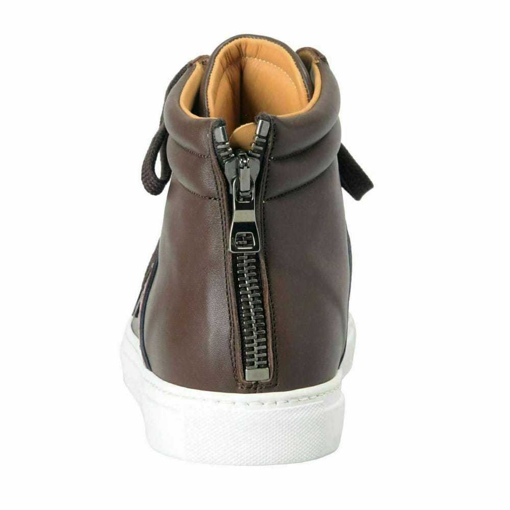 Casadei Leather high trainers - image 3