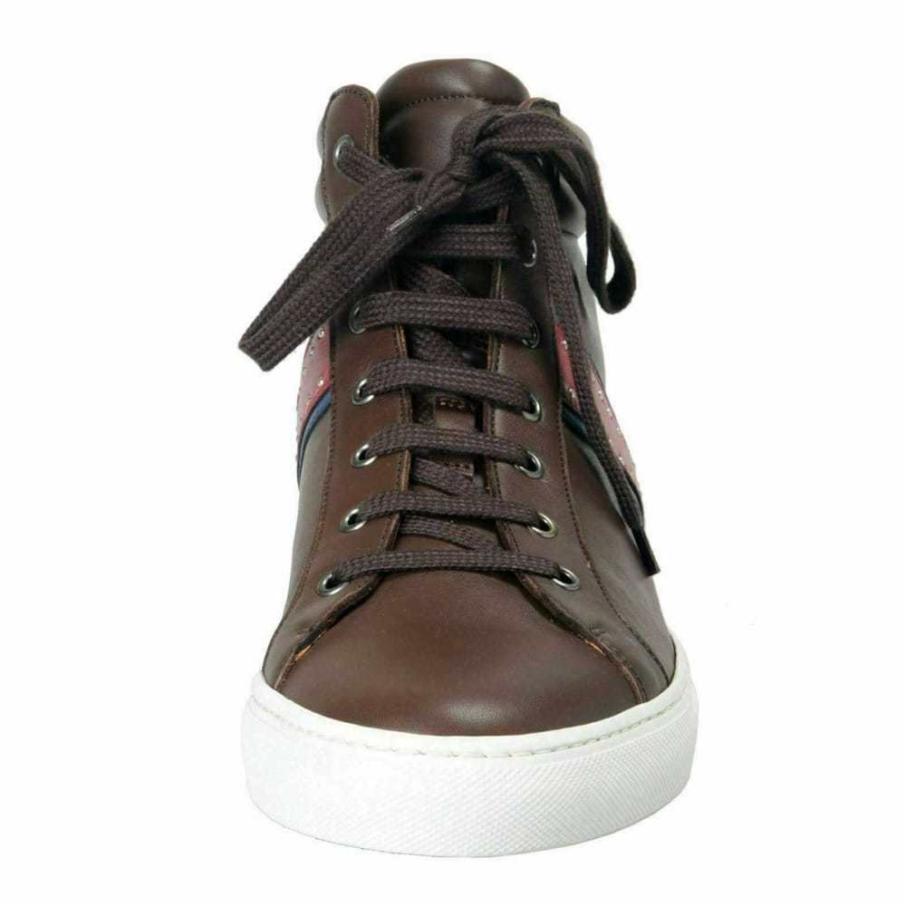 Casadei Leather high trainers - image 5