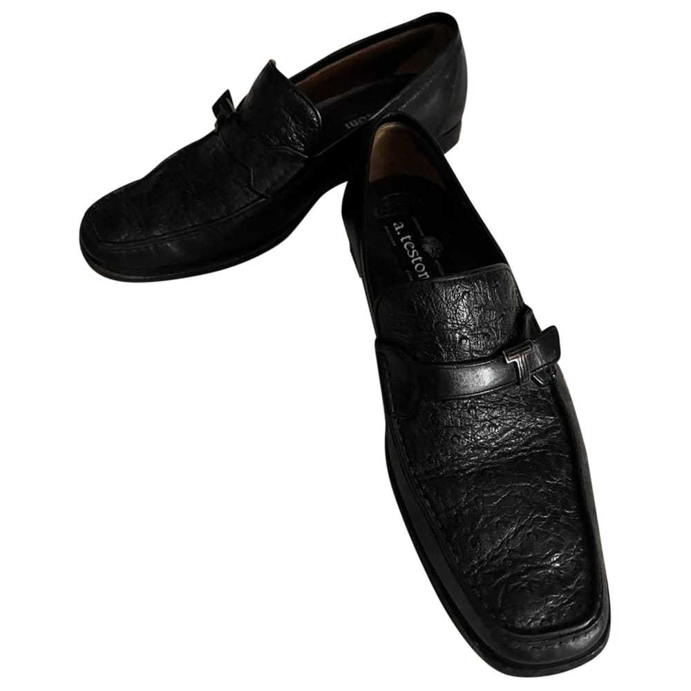 A. Testoni Leather flats - image 1