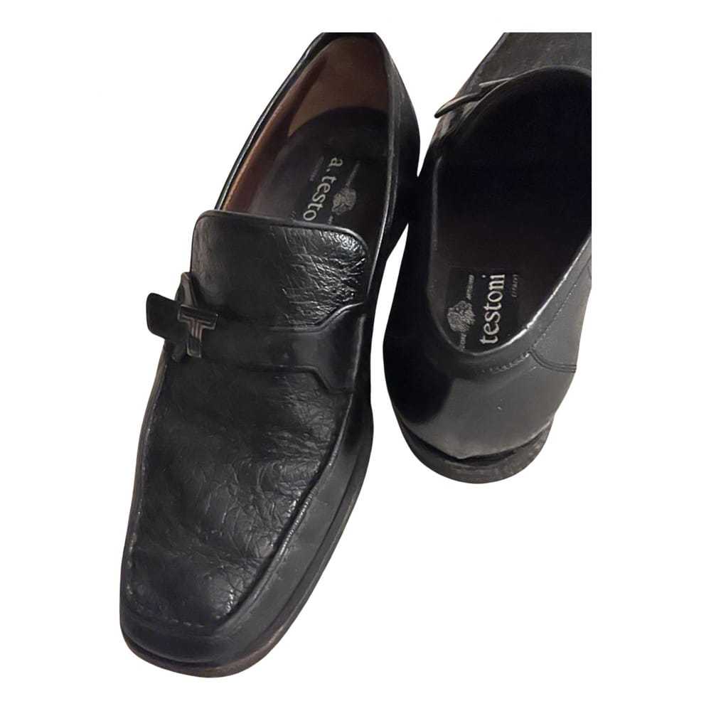 A. Testoni Leather flats - image 2