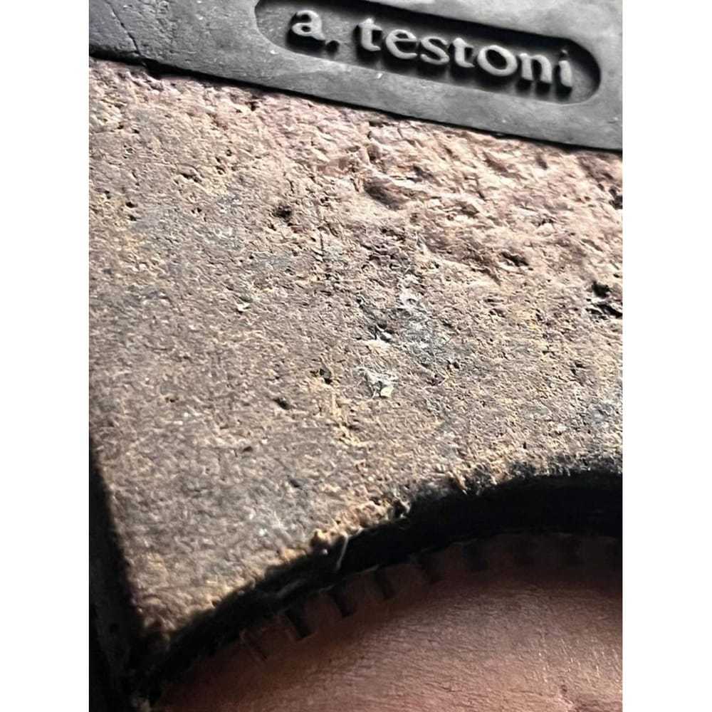 A. Testoni Leather flats - image 8