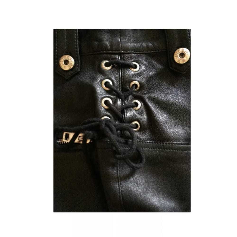 Diesel Black Gold Leather mini skirt - image 3