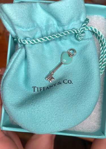 Tiffany & Co. Tiffany & Co Silver Blue Enamel Hear