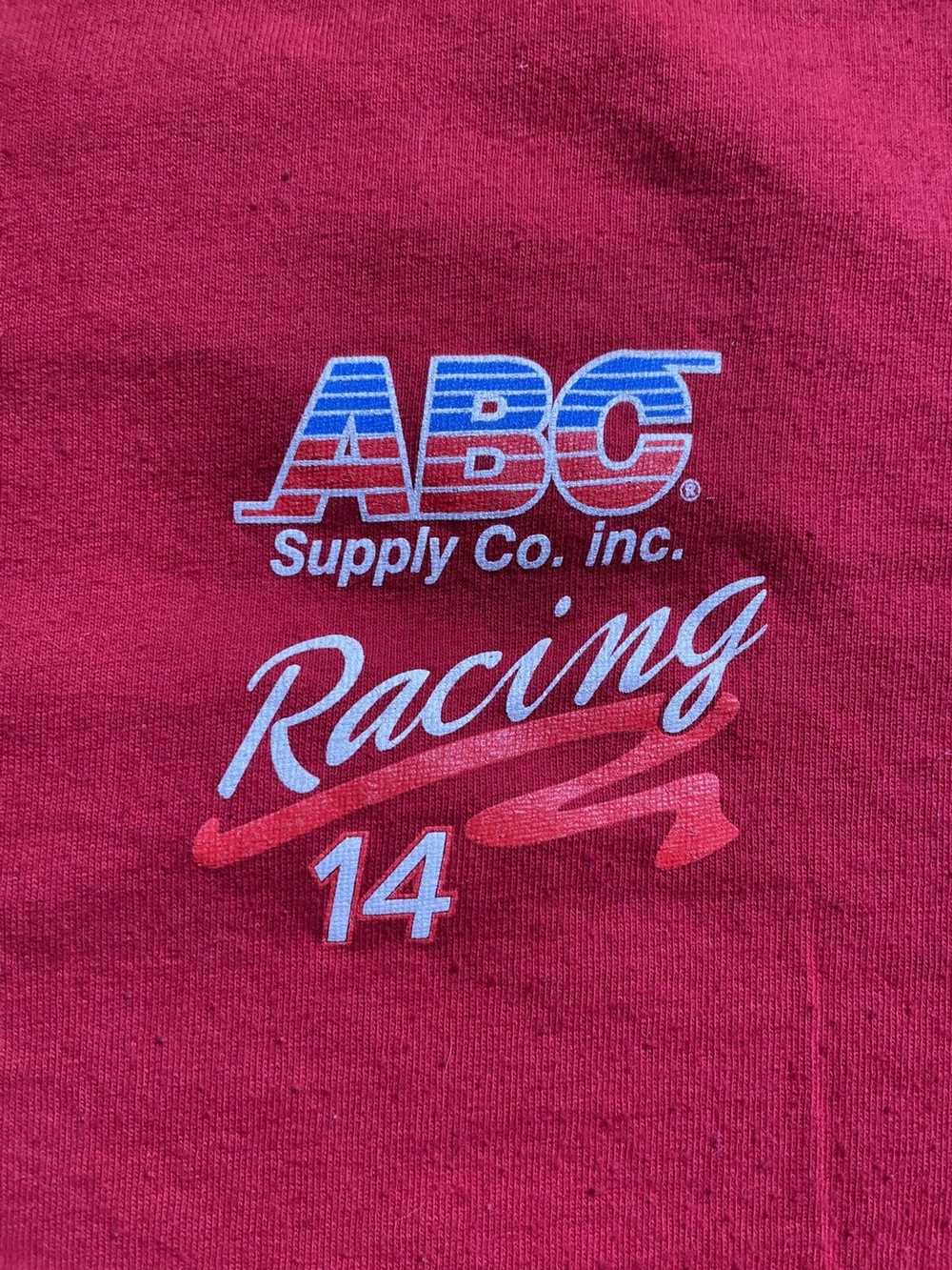 Jerzees SIGNED Aj Foyt ABC Supply co inc. shirt - image 2
