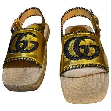 Gucci Lilibeth leather espadrilles