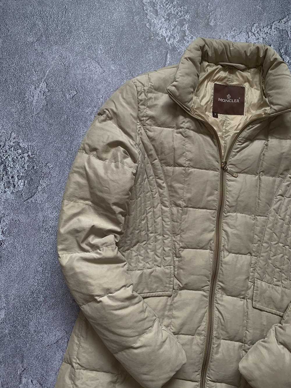 Designer × Luxury × Moncler Moncler 2 beige zip q… - image 6