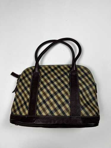 Aquascutum Vintage Aquascutum Checked Leather Bag