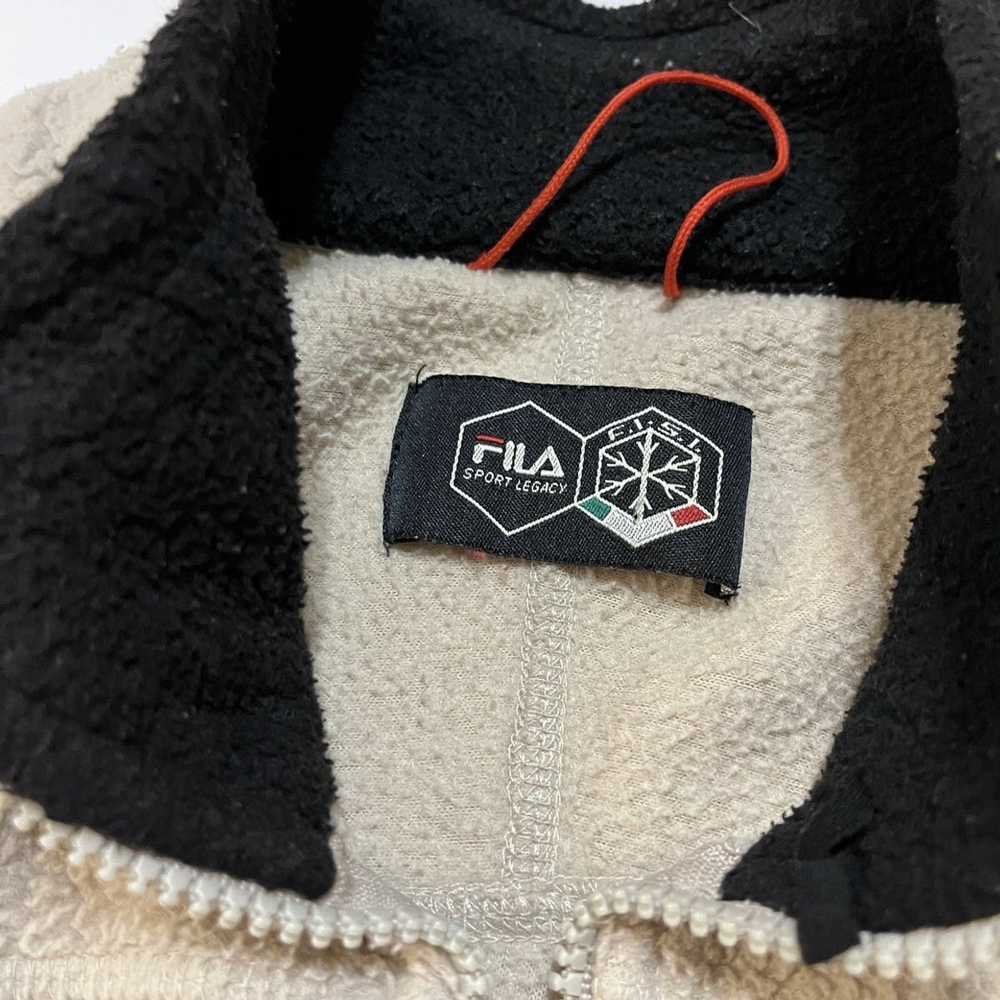 Fila Fila Sport Legacy beige fleece sweatshirt zi… - image 3