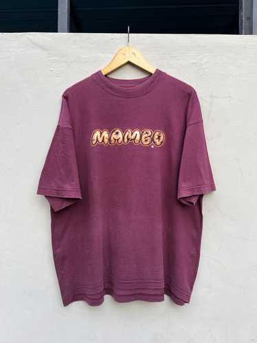90s mambo ロンT 長袖 パープル サーフ 両面プリント ビンテージ M
