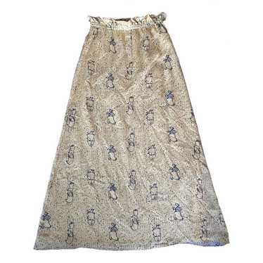 JC De Castelbajac Silk maxi skirt - image 1