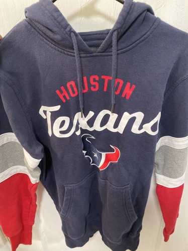 NFL Houston Texans Boys' Long Sleeve Performance Hooded Sweatshirt - L