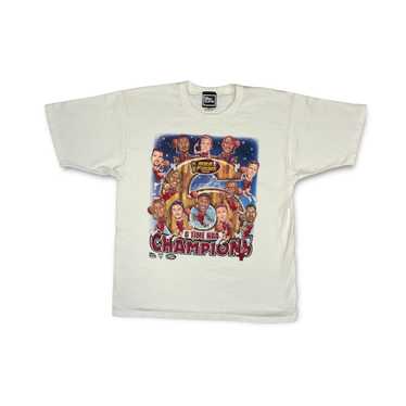 VTG 1998 Chicago Bulls Caricature NBA Champions Pro Player T-Shirt