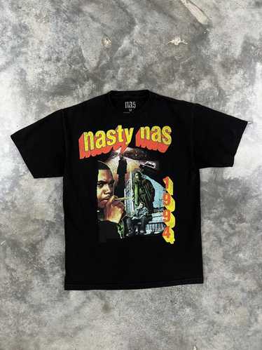 Vintage Nasty Nas 1994 Portrait Tee Black Medium ❄