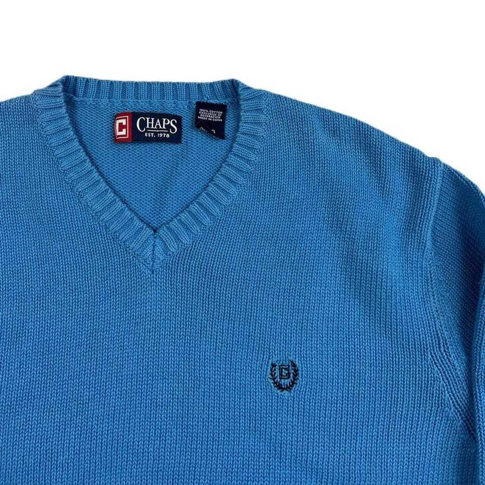 Chaps Authentic chaps vintage blue jumper - image 3