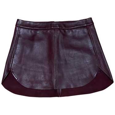 Mason by Michelle Mason Leather mini skirt