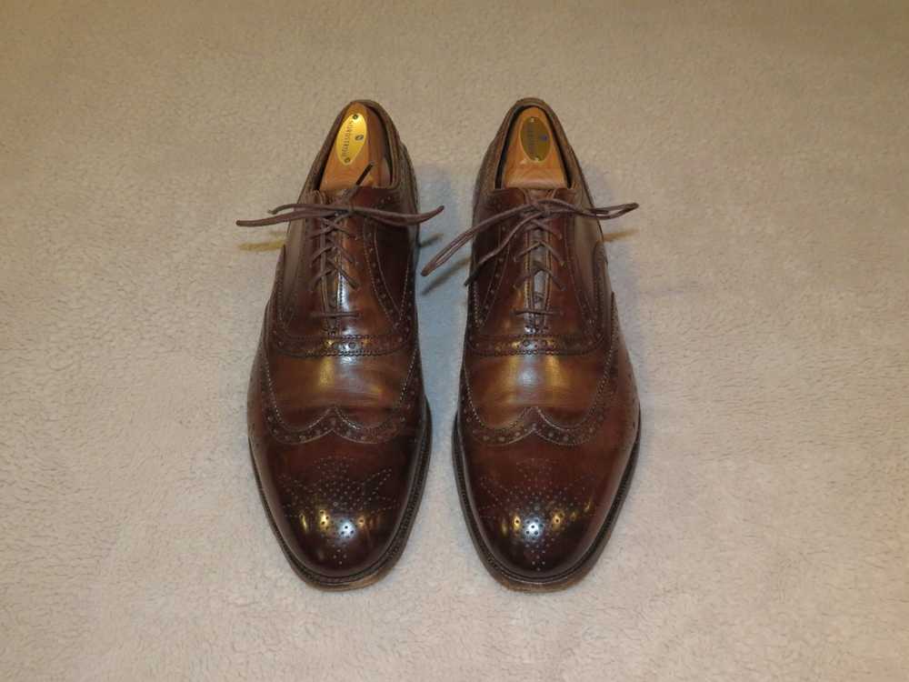 Edward Green Dark Oak Antique Medallion Wingtips … - image 1