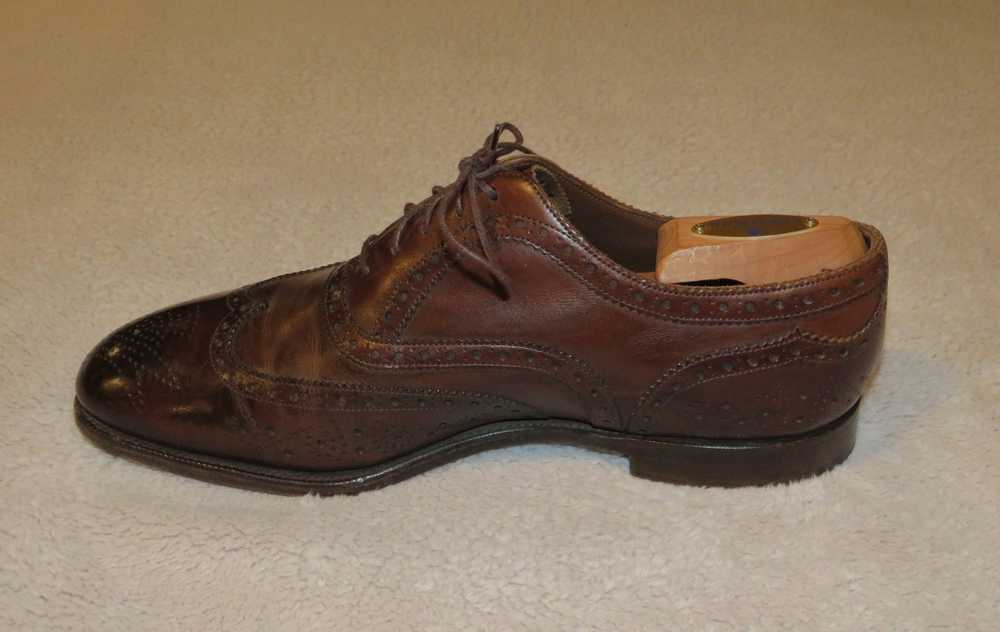 Edward Green Dark Oak Antique Medallion Wingtips … - image 3