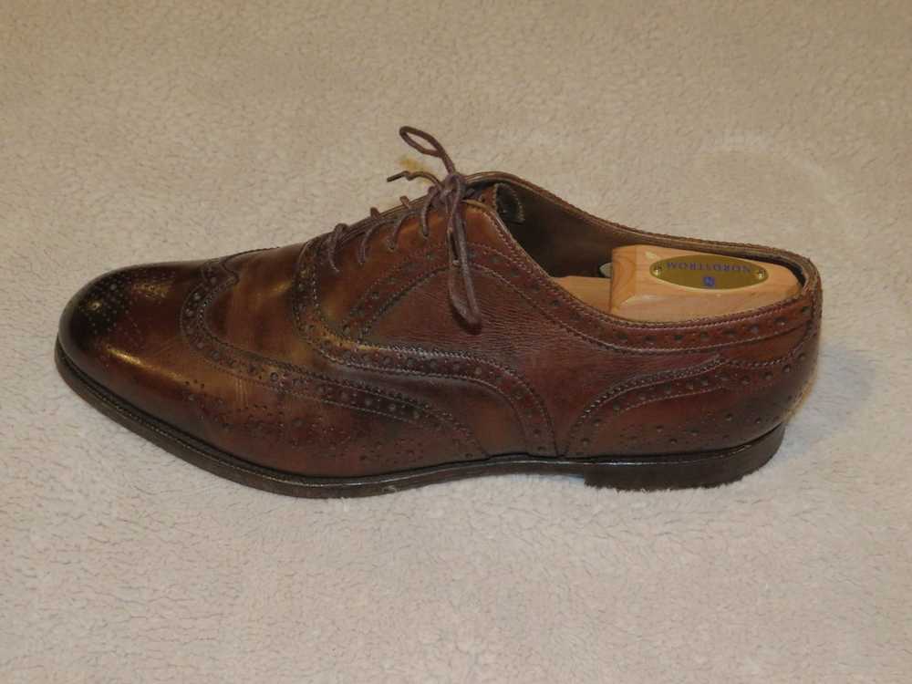 Edward Green Dark Oak Antique Medallion Wingtips … - image 4