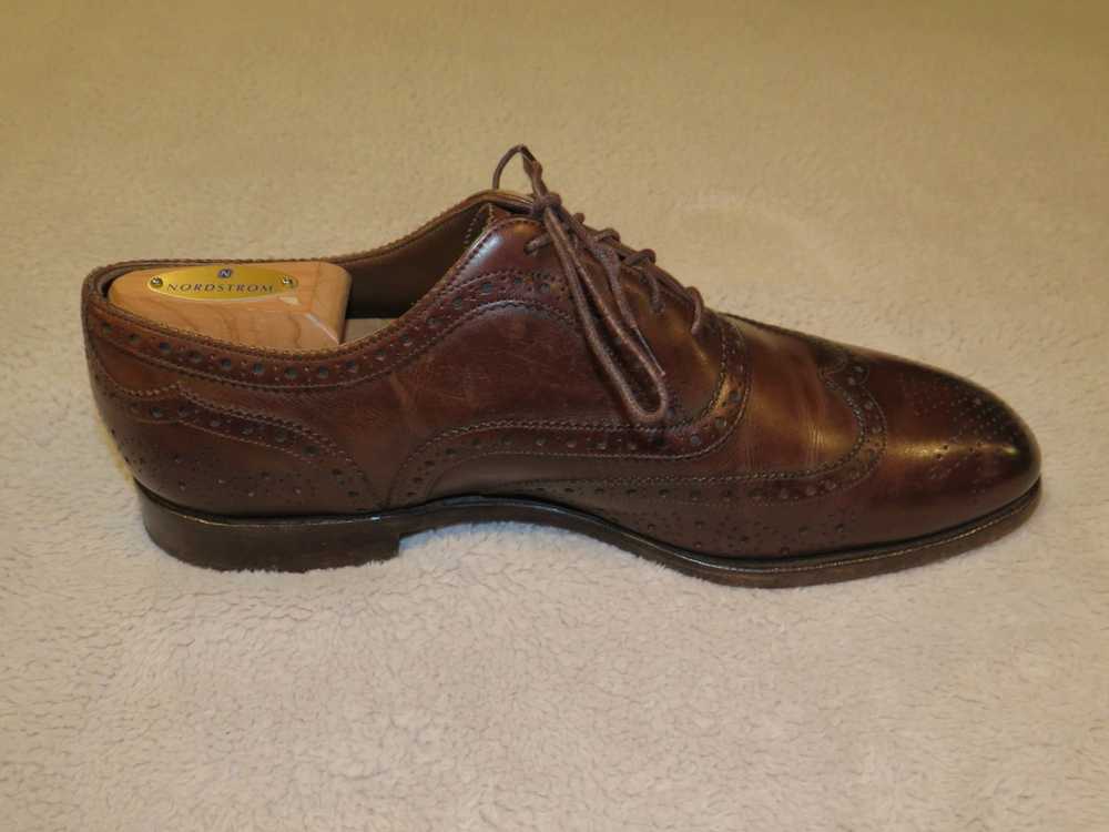 Edward Green Dark Oak Antique Medallion Wingtips … - image 5