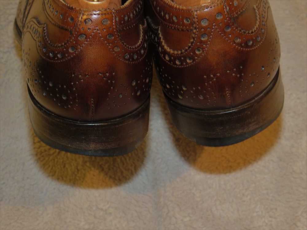 Edward Green Dark Oak Antique Medallion Wingtips … - image 8