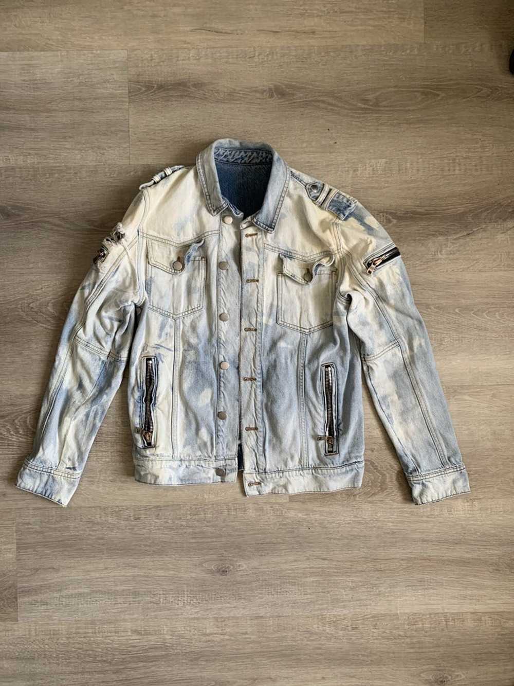 Balmain Balmain Biker Denim Jacket - image 1