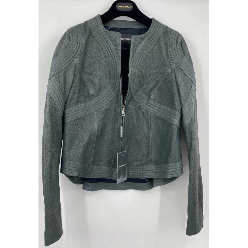 Emporio Armani Leather biker jacket - image 11